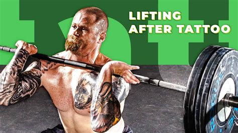 gym with tattoo|lifting weights after tattoo.